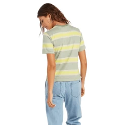 Volcom Hypen On Strypes Short Sleeve Top - Women's -Volcom 1081290 800 auto
