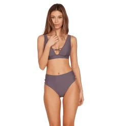 Volcom Simply Solid Retro Bikini Bottom - Women's -Volcom 1204084 800 auto
