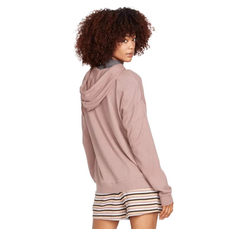Volcom Lived In Lounge Zip Fleece Hoodie - Women's 5 Volcom Lived In Lounge Zip Fleece Hoodie - Women's - Image 3