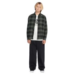 Volcom Caden Plaid Flannel - Boys' -Volcom 1420362 800 auto