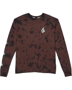 Volcom Kids Iconic Stone Dye Long Sleeve Tee (Big Kids)
