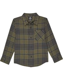 Volcom Kids Caden Plaid Long Sleeve (Toddler/Little Kids)